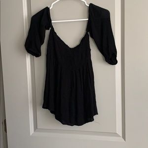 Cute off shoulder black top